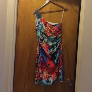 One shoulder dress